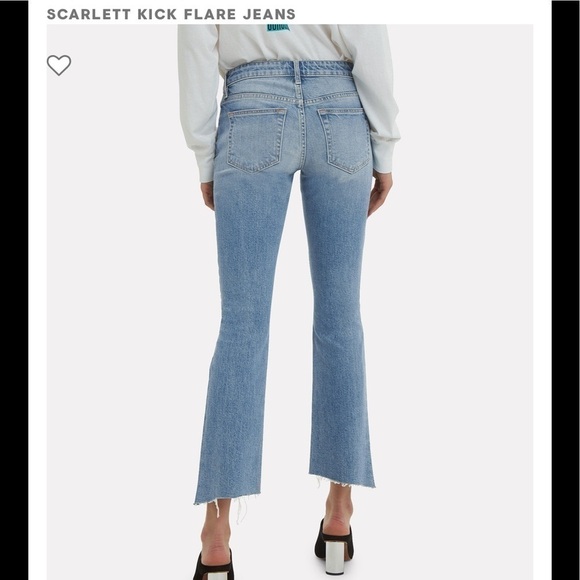 SLVRLAKE Scarlett Kick Flare Jeans Size 26 - Picture 3 of 6